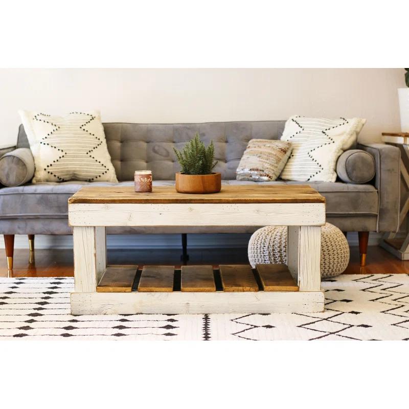 Rosalind Wheeler Ingulu Solid Wood Top Single Coffee Table
