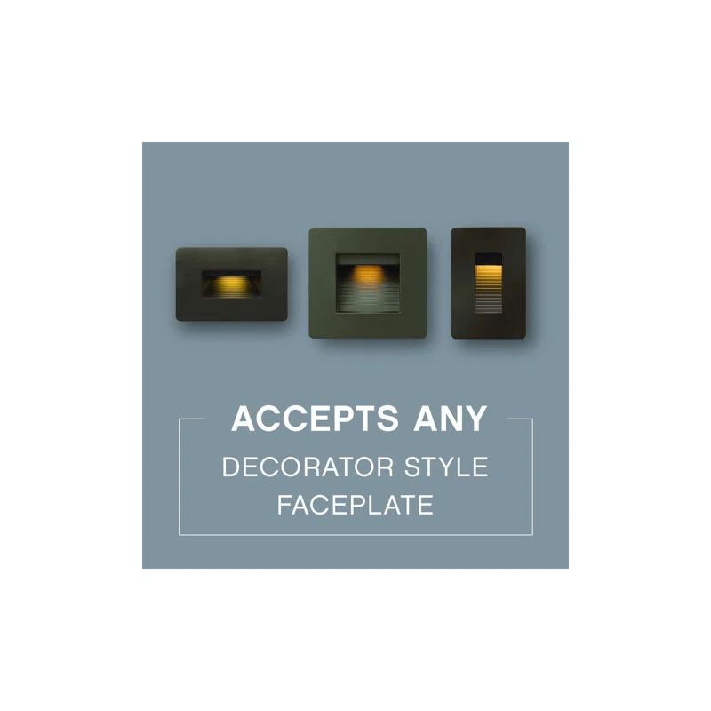 Luna Horizontal 120v 2700K Integrated LED Step Light