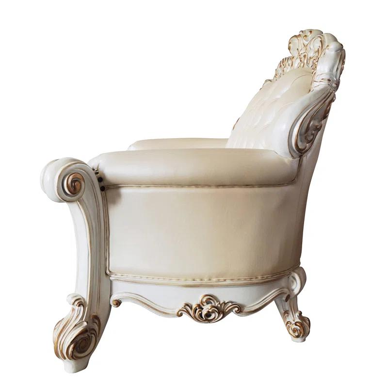 A&J Homes Studio Vendome 69.6'' Faux Leather Loveseat