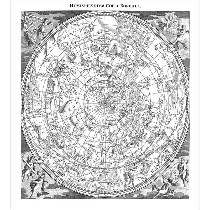 Ambesonne Constellation Eclectic Duvet Cover Set