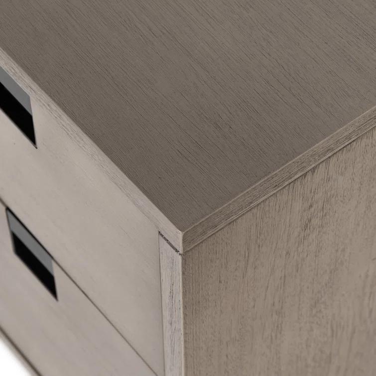 Iron & Acacia 2-Drawer Nightstand (24")
