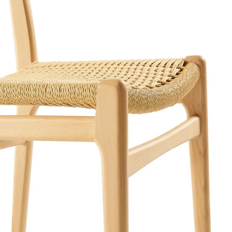 Modway Wynn Rope And Wood Dining Side Chairs Set Of 2