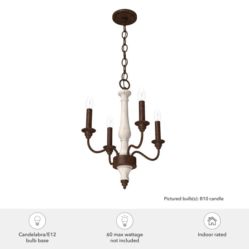 Hunter Fan Teren 4 - Light Unique / Statement Drum Chandelier