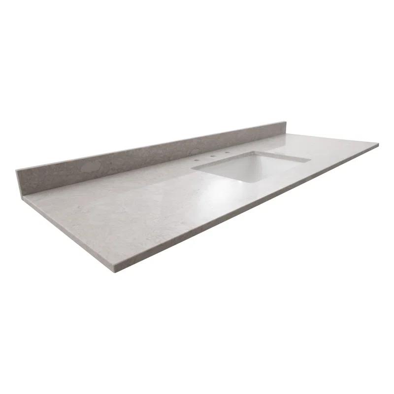 MSI 61 in. W x 22 in. D Bathroom Vanity Top with Single Sink