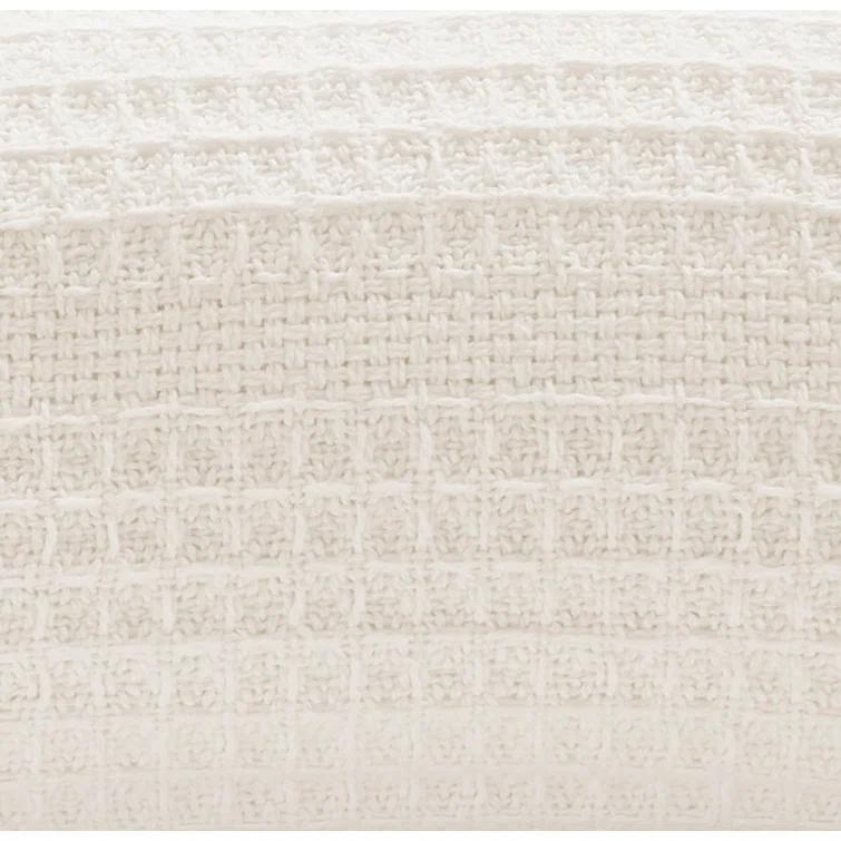 Kenneth Cole Kenneth Cole Waffle Grid Solid Cotton Blanket