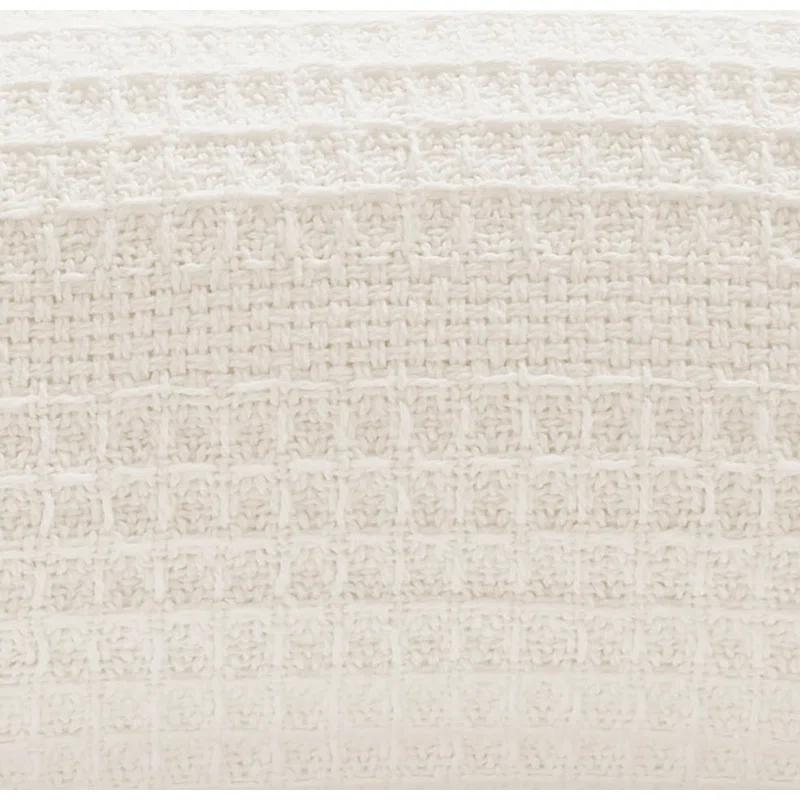 Kenneth Cole Kenneth Cole Waffle Grid Solid Cotton Blanket