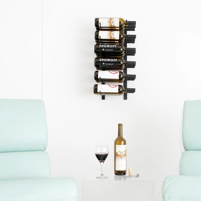 Rebrilliant Indurial 18 Bottle Wall Mounted Wine Bottle Rack