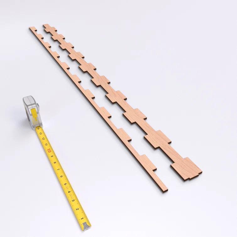 Ekena Millwork Midland Adjustable Wood Decorative Slat Wall Panel Kit