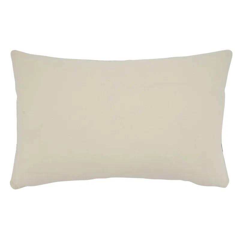 Saro Naviguer Collection Appliqued Cotton Throw Pillow