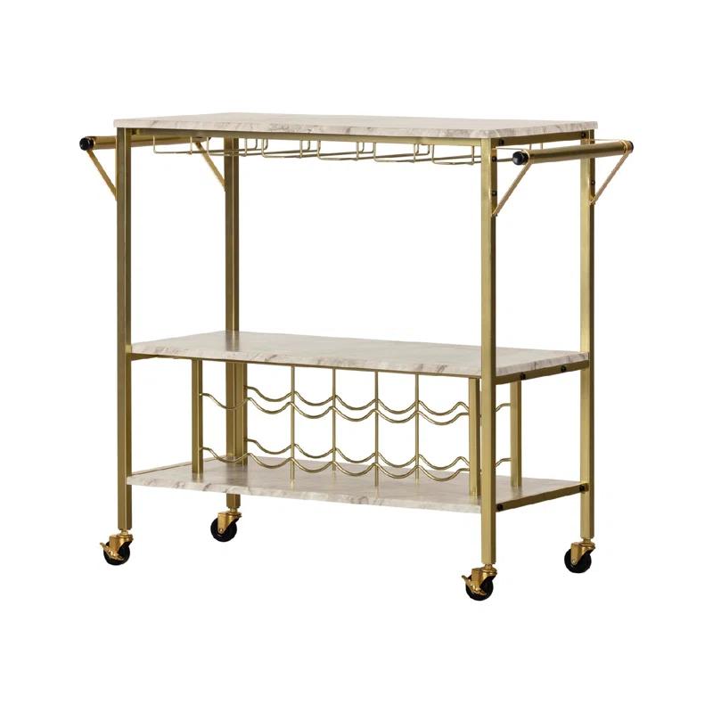 Maliza Metal Bar Cart