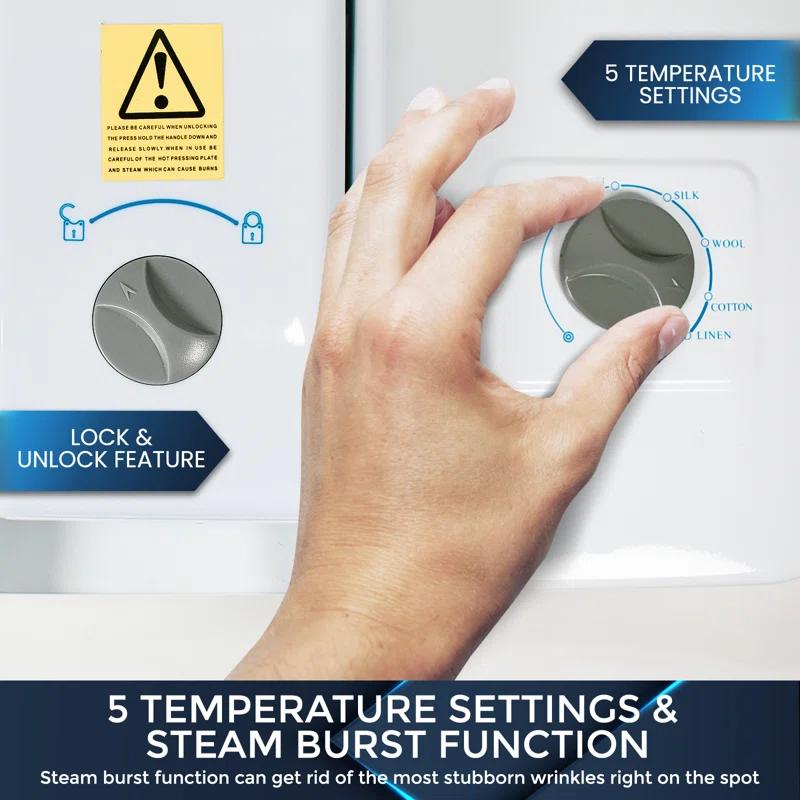 SpeedyPress SpeedyPress 22" 1350 Watt Non Stick Soleplate Stream Press