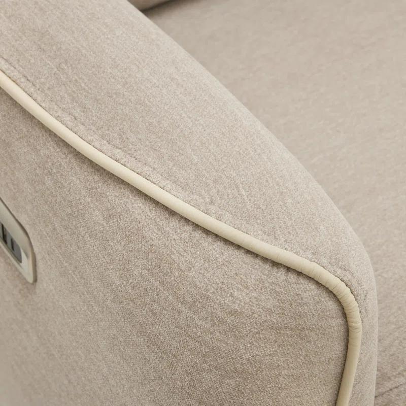 Power Swivel Glider Power Recliner Chair, Electric Rocker Recliner Chairs with USB Ports For Nursery, Fabric