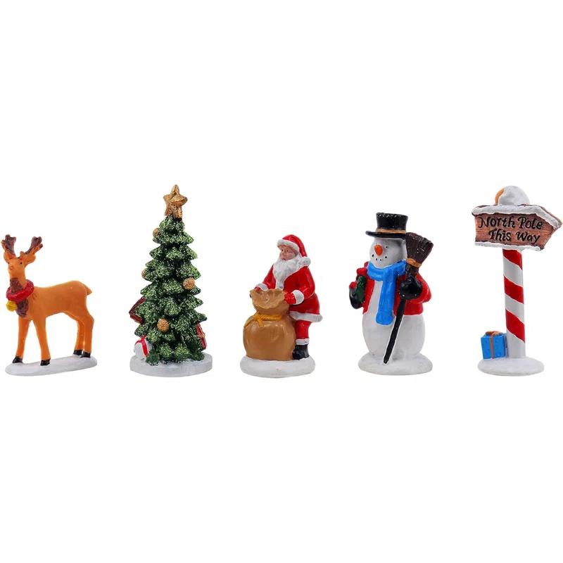 c&g home 5 Piece Village Figurine Set