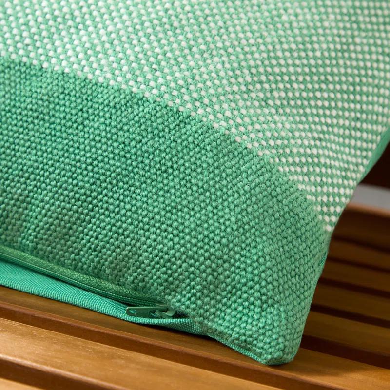TOWN & COUNTRY TERRA Alara Solid Border Indoor Outdoor Decorative Pillow 20"x20"