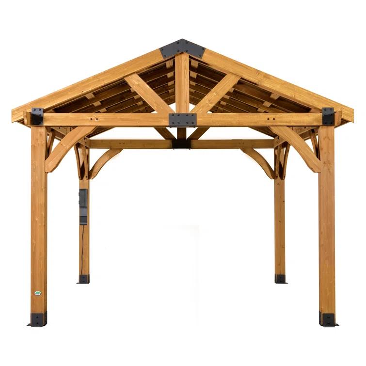 Backyard Discovery Arlington 12 Ft. W x 10 Ft. D Solid Wood Patio Gazebo