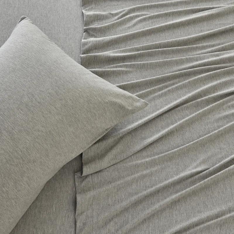 FreshFolds Cotton Blend Jersey Knit Super Soft Sheet Set