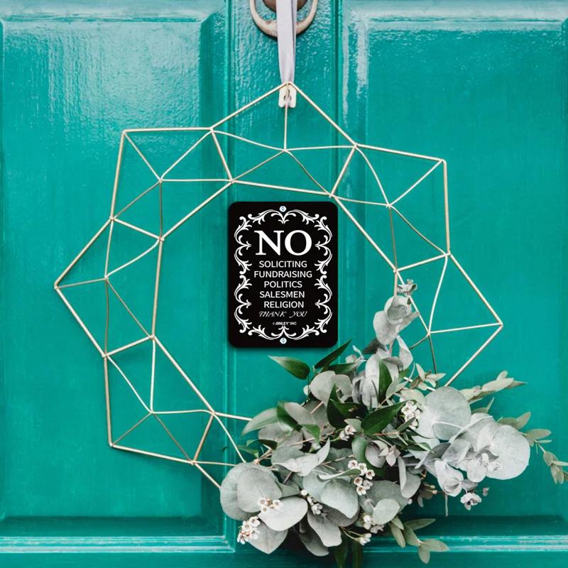 Inbox Zero No Soliciting for Home and Business, do Not Ring the Bell Sign
