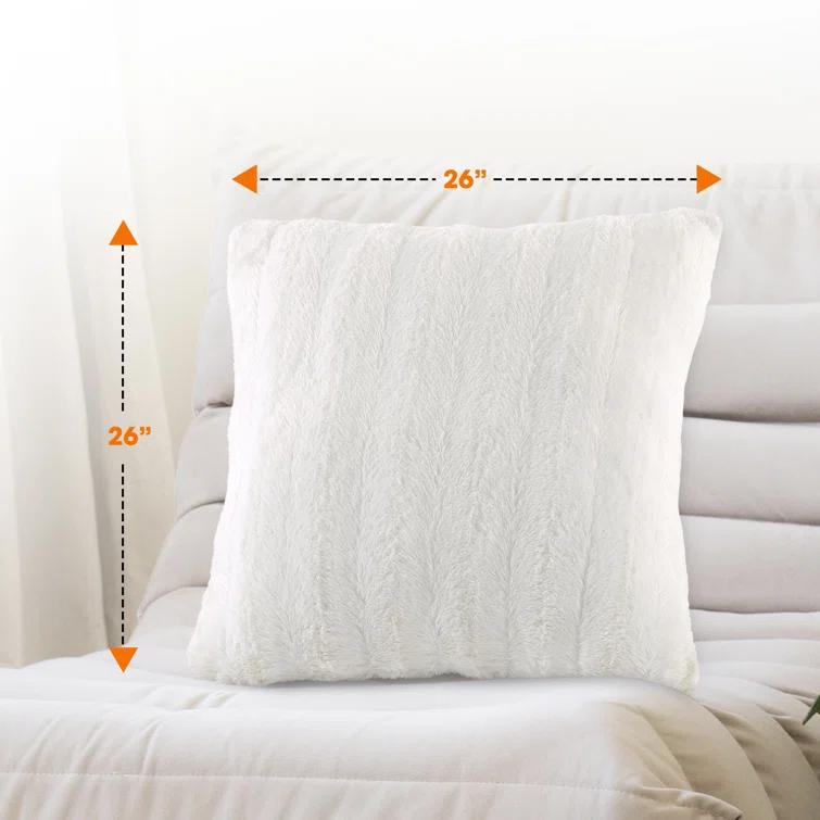 Cheer Collection FRBIN Square Pillow Cover & Insert (Set of 2)