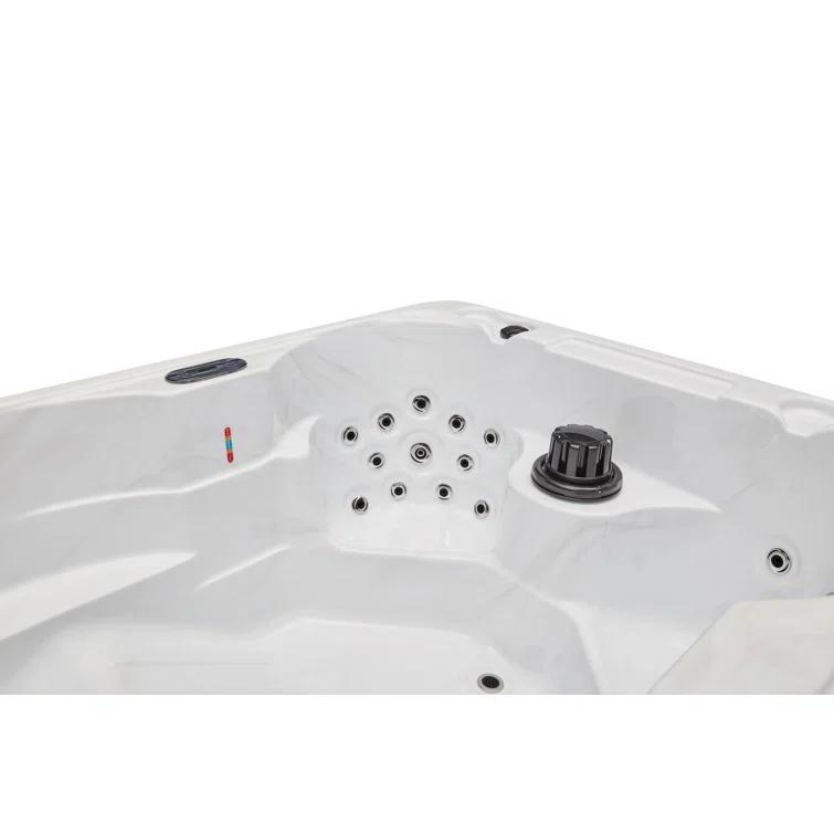 Luxury Spas Luxury Spas 4 - Person 39 - Jet Acrylic Rectangular Standard Hot Tub with Ozonator in Gray