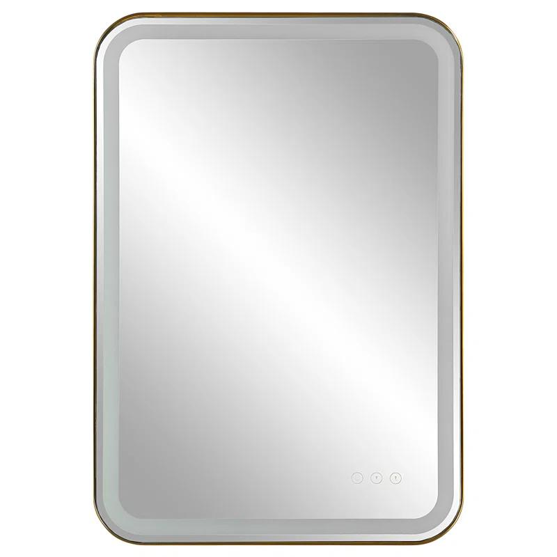 Uttermost Crofton Metal Flat LED Wall Mirror
