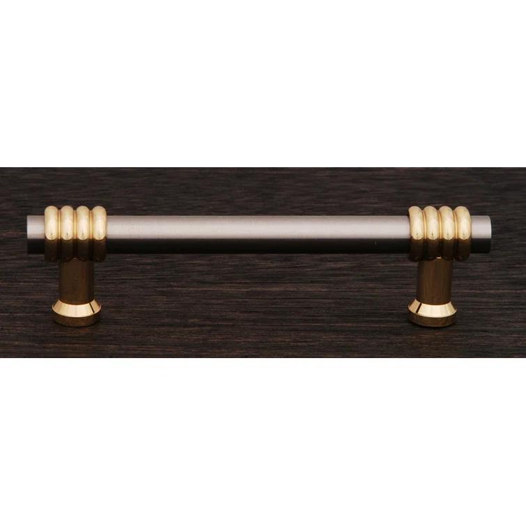 Rk International Two Tone Swirl 3 1/2'' Center to Center Bar Pull CP Series