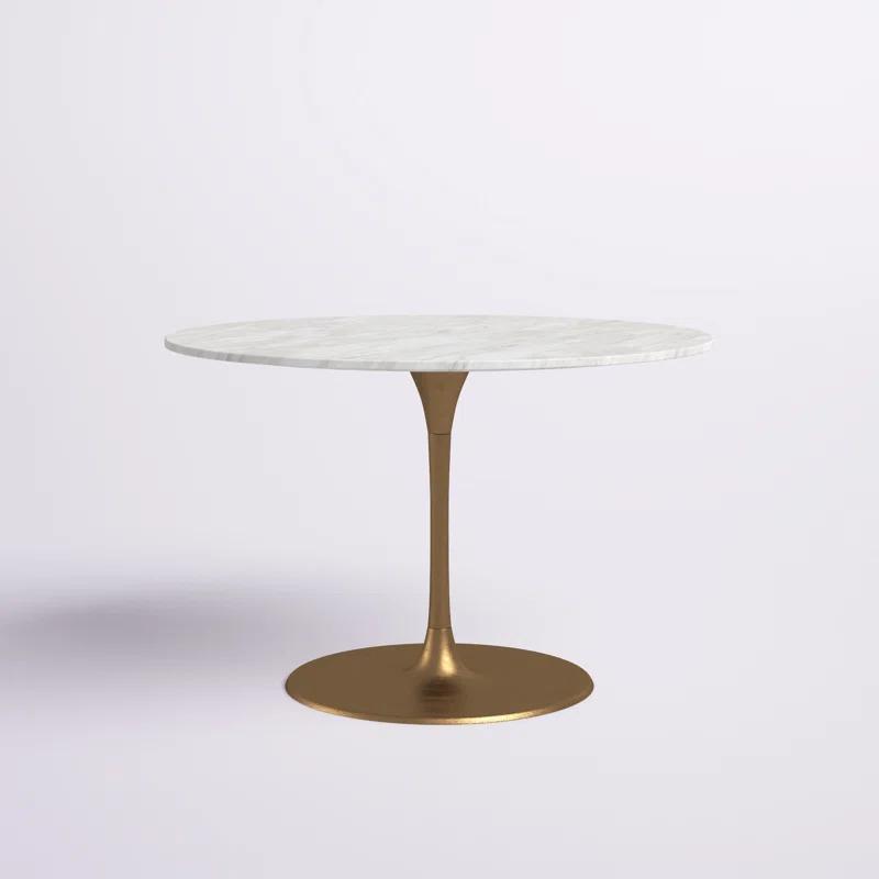 Zuo Hospitality Round Marble Top Dining Table