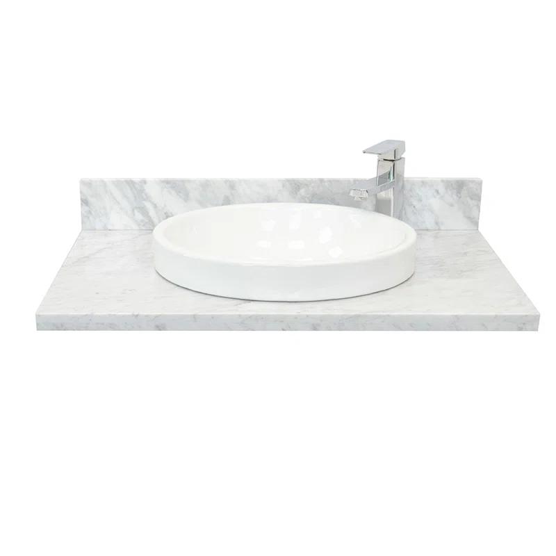 Bellaterra Home Tiara 31'' Single Bathroom Vanity Top with Sink