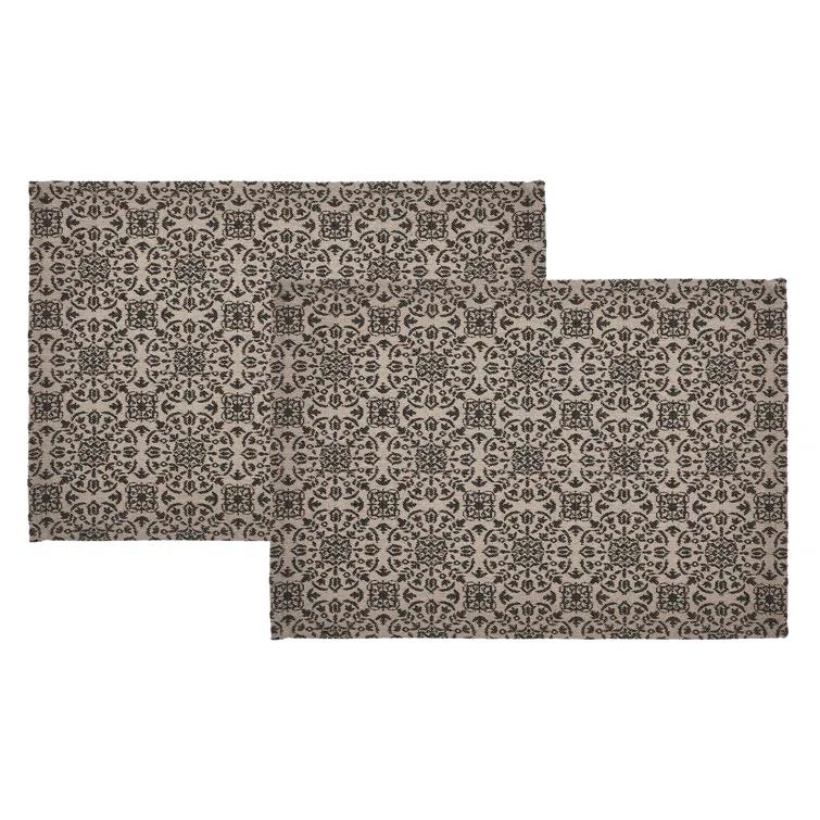 VHC Brands Custom House Geometric Rectangle Placemat (Set of 2)