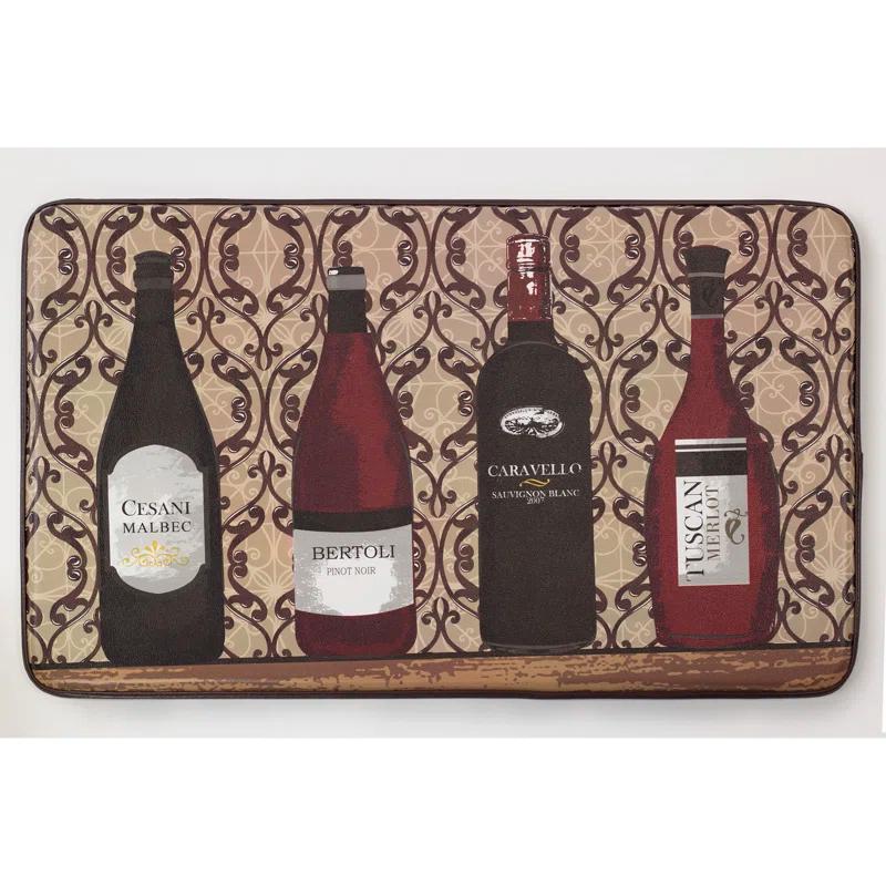 Chef Gear Cushioned Assorted Wines Chef Kitchen Mat
