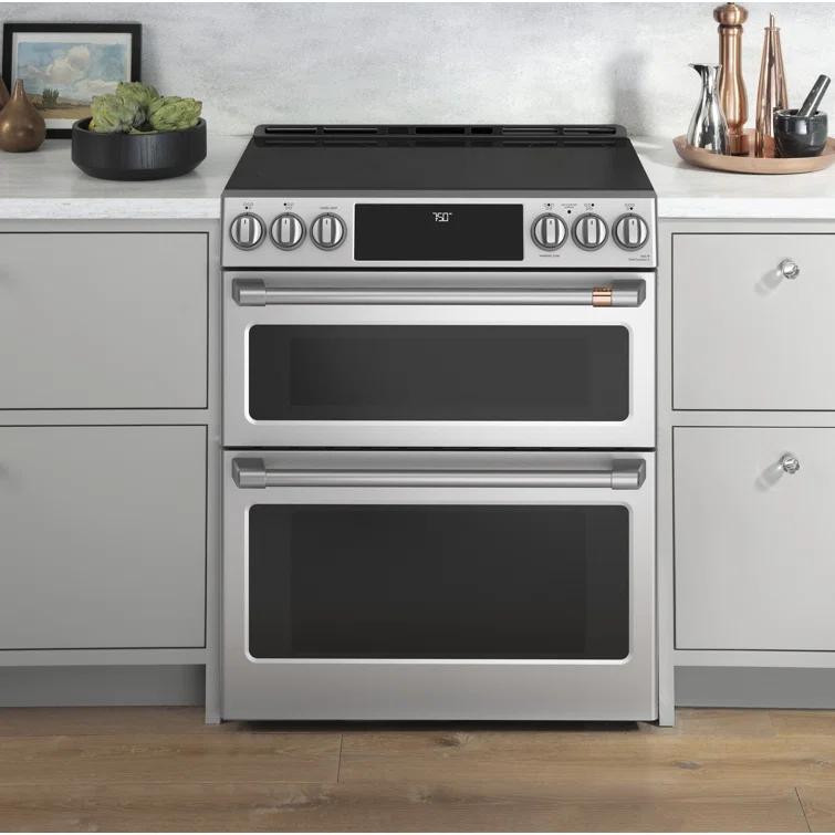 Café Café 30" 6.7 cu. ft. Smart Slide-in Electric Range with Convection and Radiant Cooktop CES750P4MW2