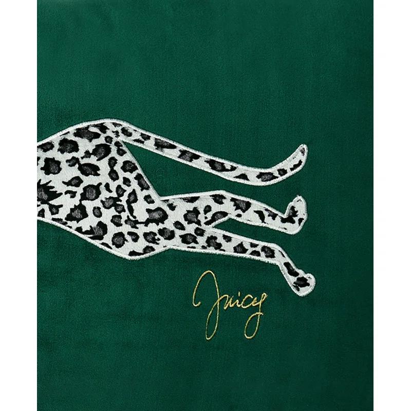 Juicy Couture Velvet Cheetah Plush Decorative Throw Pillows - 14" x 24"