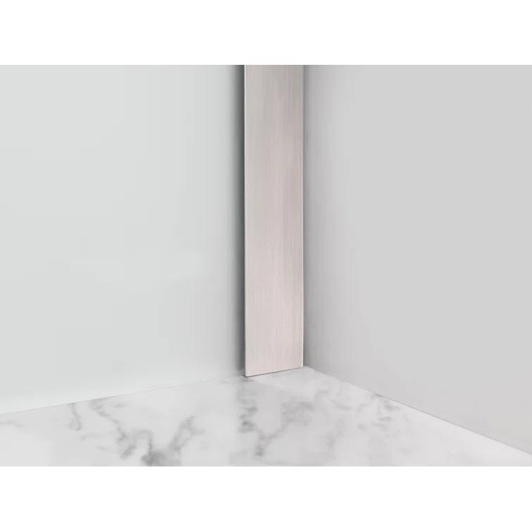 Aston Belmore 35 x 72 Hinged Frameless Shower Door SDR965F-SS-3529-10
