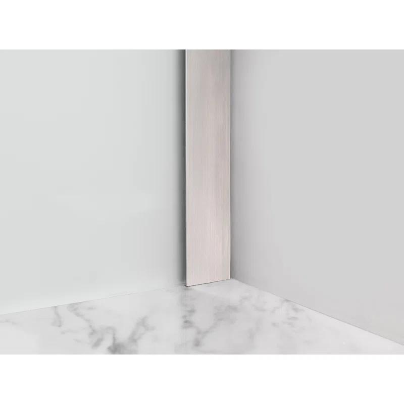 Aston SDR965F-SS-3626-10 Belmore 36 x 72 Hinged Frameless Shower Door