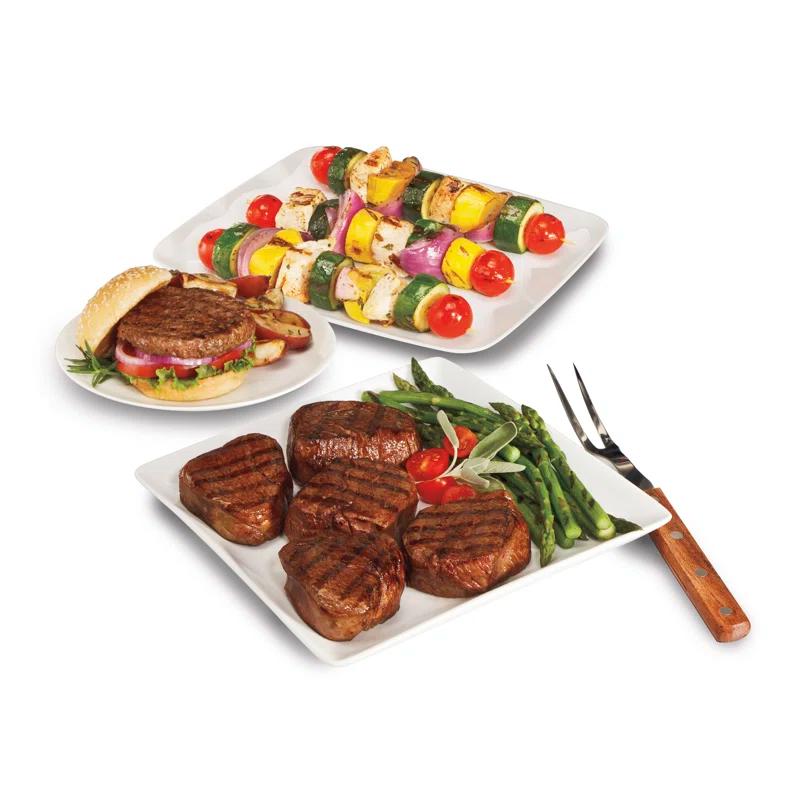 Hamilton Beach Hamilton Beach® Electric Indoor Searing Grill with Removable Non-Stick Grate, Viewing Window & Adjustable Temperature Control to 450°F, 118 sq. in. Surface Serves 6