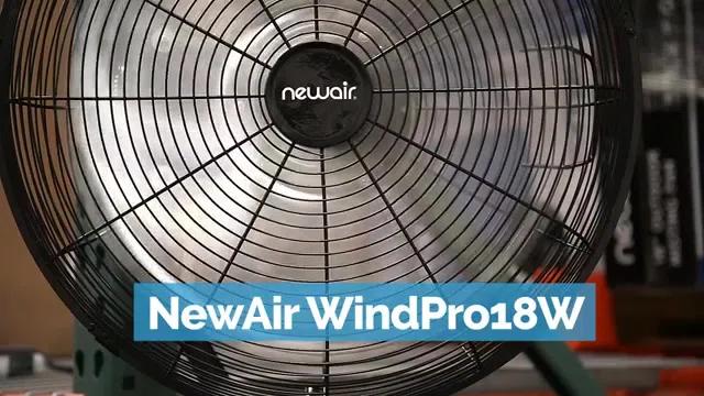 Newair Newair 18" High Velocity Wall Mount Fan, Heavy Duty Outdoor Fan, Adjustable Tilt and 3 Speeds up to 4012 CFM, Pull Chain Switch