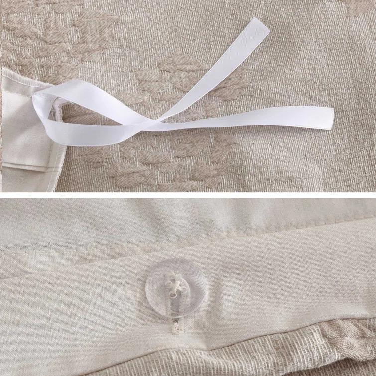 Vera Wang Vera Wang Roses Beige Cotton Duvet Cover Set