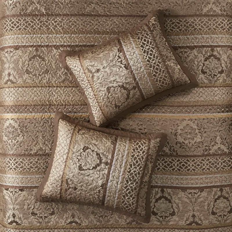 Madison Park Bellagio 5 Piece Reversible Jacquared Coverlet Set