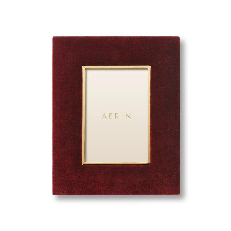 AERIN Valentina Cinnabar Velvet Matte Picture Frame