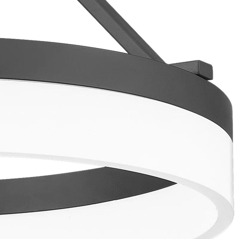 Danica Single Light Acrylic LED Semi Flush Mount