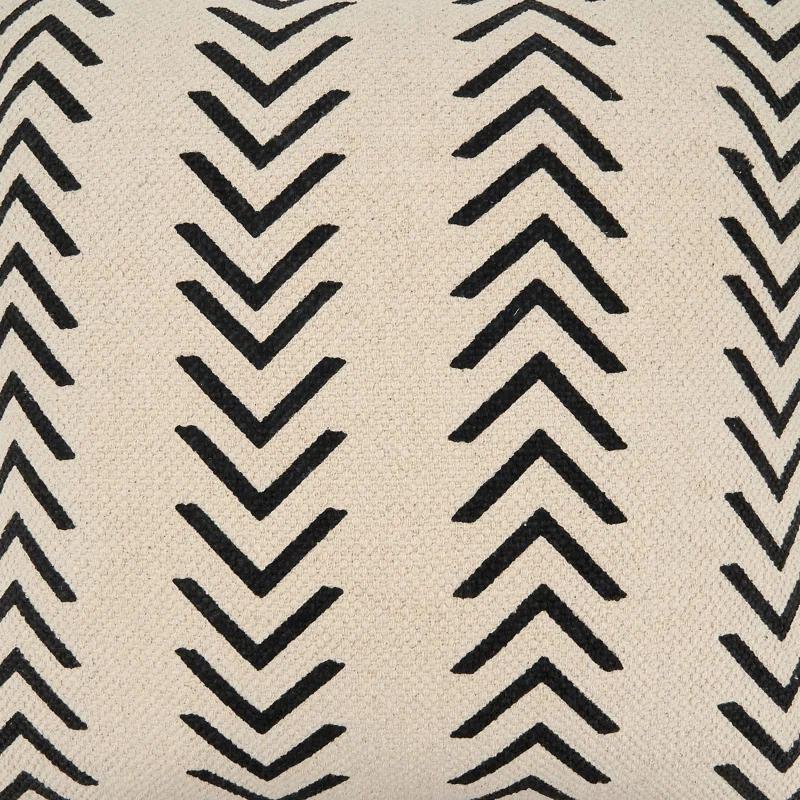 Saro Adah Collection Geometric Cotton Throw Pillow