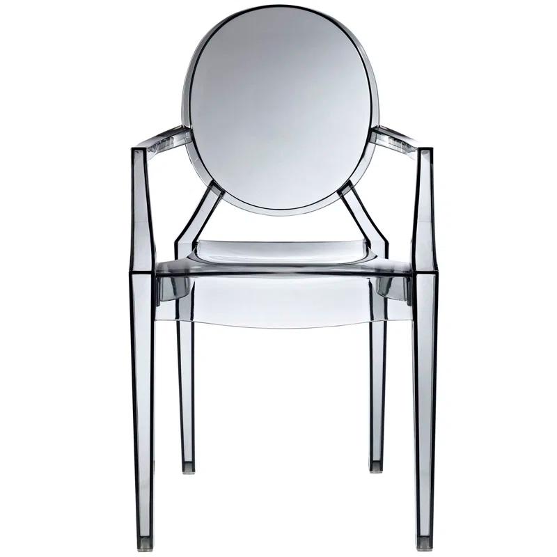 Plata Import Casper Dining Armchair in Smoke