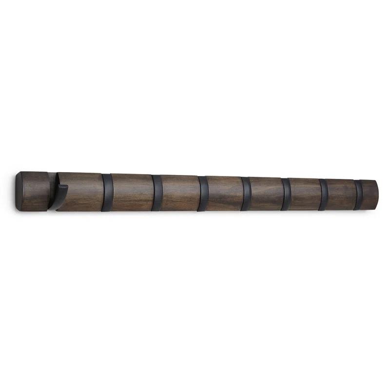 Umbra Flip Solid Wood Wall 8 - Hook Wall Mounted Coat Rack