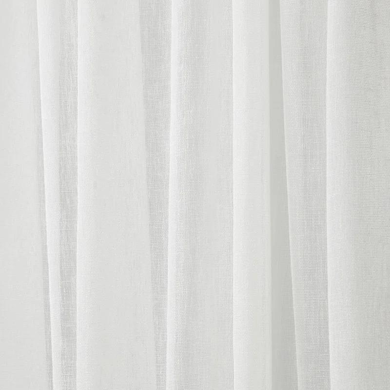Nicole Miller Nicole Miller Belfry Sheer Rod Pocket Top Curtain Panel (Set of 2)