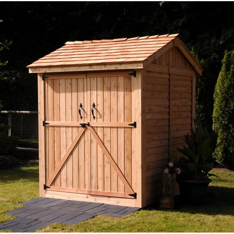 Outdoor Living Today 6 ft. W x 6 ft. D Maximizer Cedar Wood Storage Shed