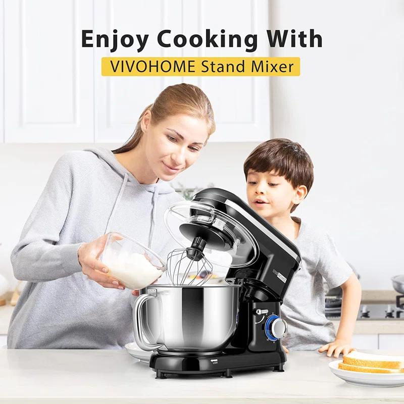 VIVOHOME X002DW09A5 660W 10 Speed 6 Quart Tilt-Head Stand Mixer