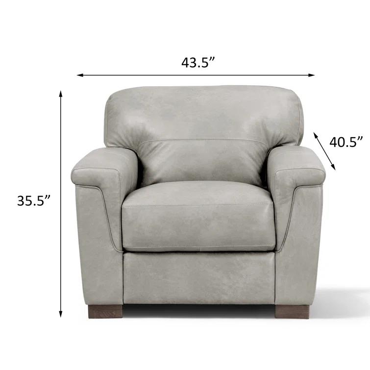 A&J Homes Studio Cornelia Leather Armchair