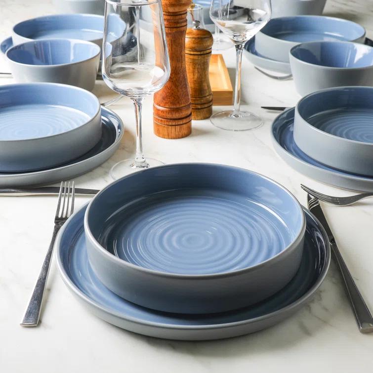Stone Lain Elica 12-Piece Dinnerware Set Stoneware (Set of 12)