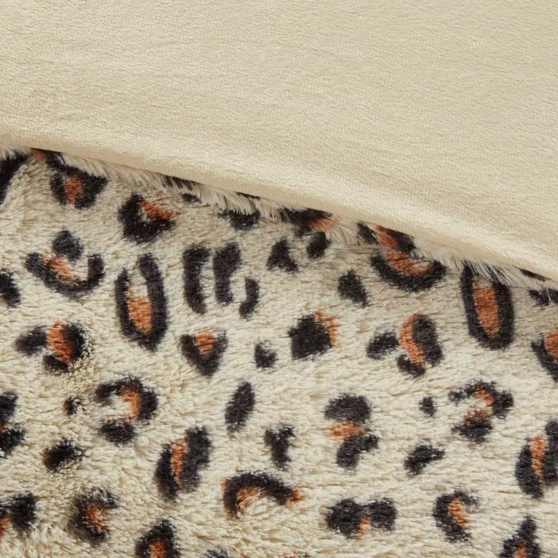Madison Park Zuri Faux Fur Comforter Set
