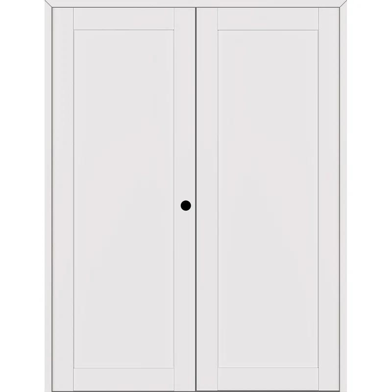 Belldinni 1 Panel Shaker Manufactured Wood Paneled Double Swing Interior Door