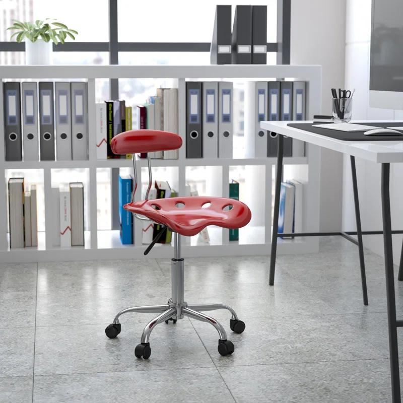 Flash Furniture Bonavant Adjustable Swivel Chair for Desk and Office with Tractor Seat